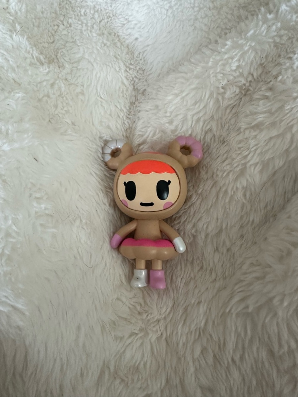 tokidoki Beige & Pink Donut Girl Vinyl Figure